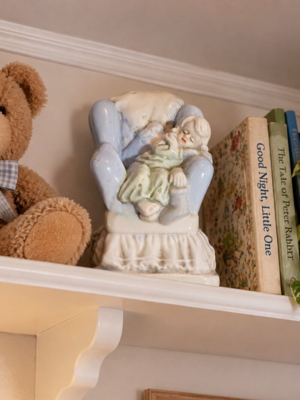 K's Collection Child sleeping in overstuffed Chair Porcelain SHIPS FREE